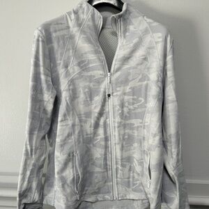 Lululemon Hoodie Light Grey Light Weight Camo Size 14